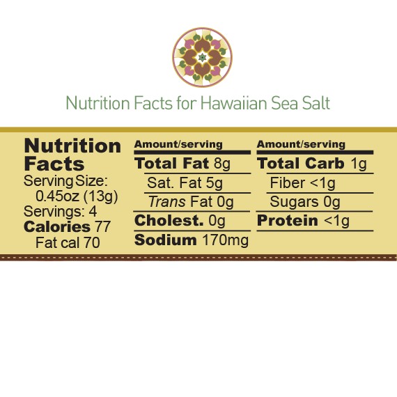 Hawaiian Sea Salt - Stevia Sweetened Chocolate Bar
