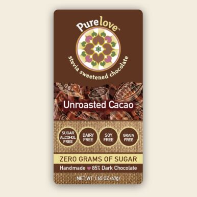Unroasted Cacao - Stevia Sweetened Chocolate Bar