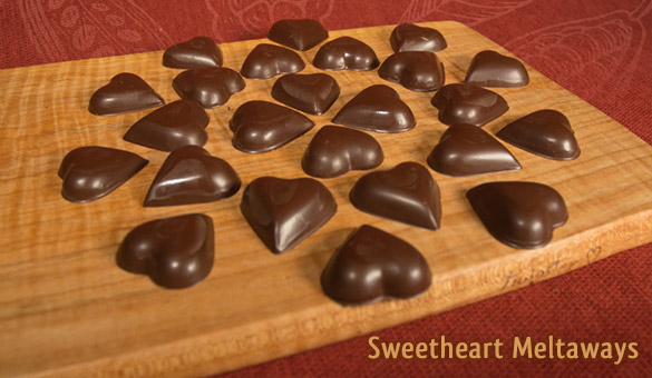 Sweetheart meltaways made with stevia