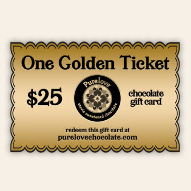 One Golden Ticket $25 Chocolate Gift Card